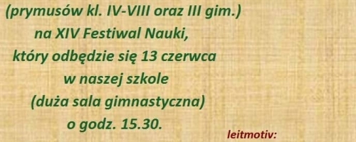 XIV Festiwal Nauki